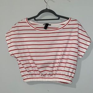 forever 21 striped crop top